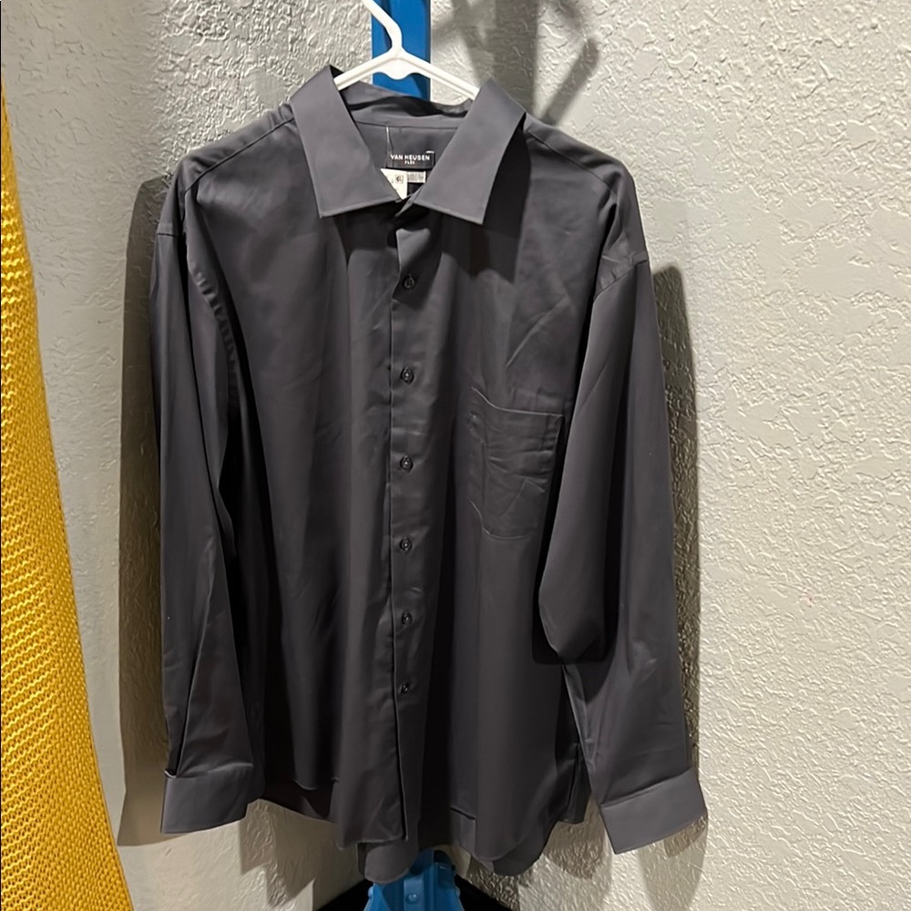 Van Heusen Flex Black Shirt